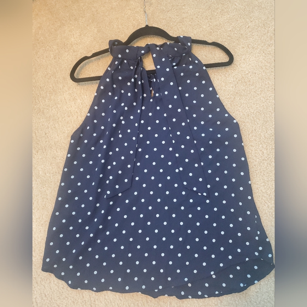 NWOT Polka Dot Halter Top-Large - Picture 3 of 4